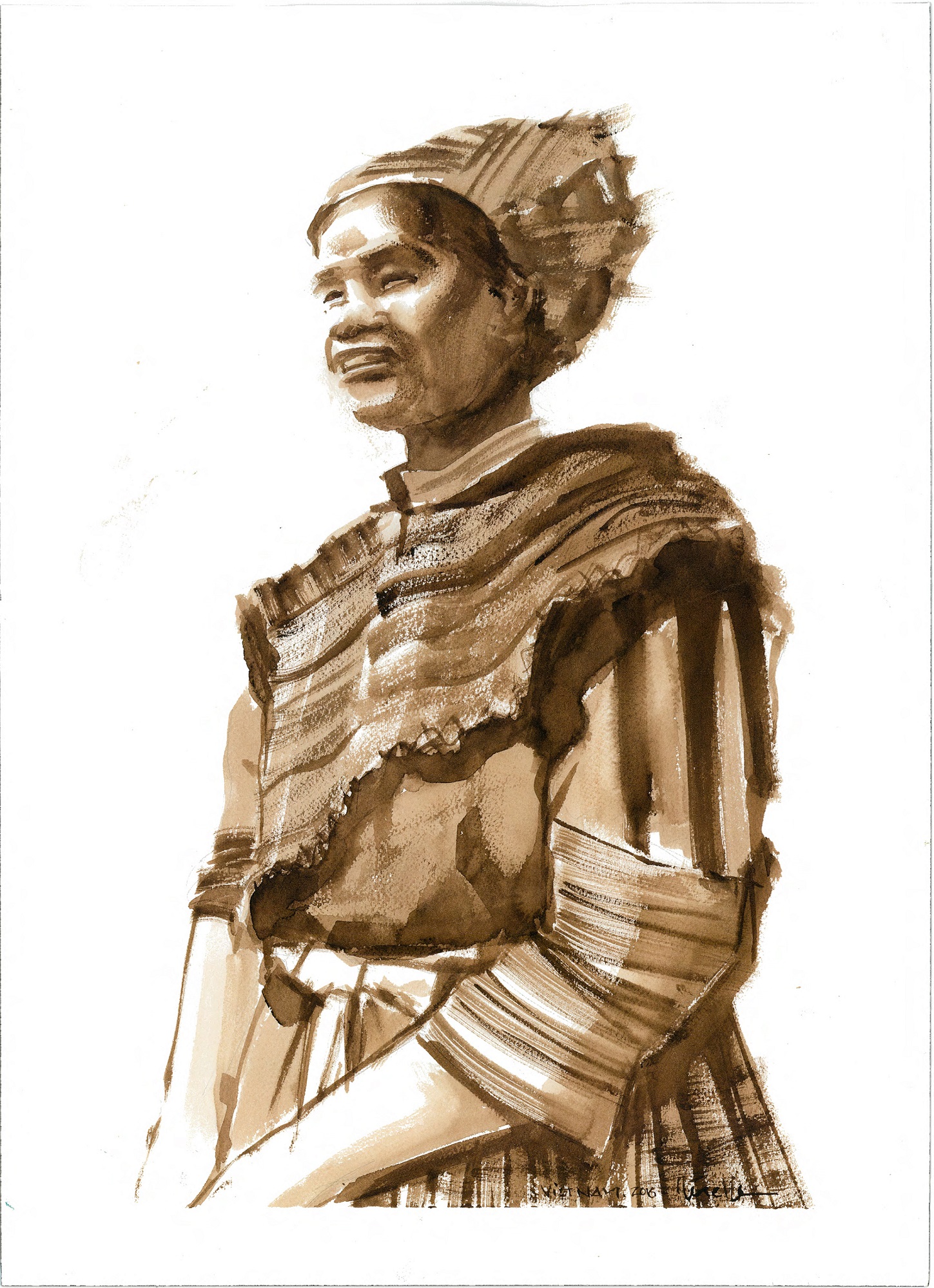 Femme Hmong - Exposition - Marseille - Comptoir des Voyages